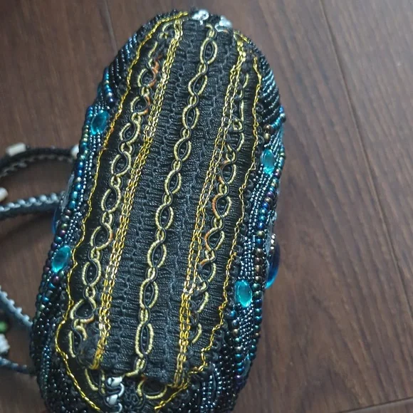 Handmade Beaded & Rhinestone Handbag - Picture 6 of 12